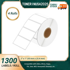 4Rolls Direct Thermal 2″x1″ Labels for Zebra GX420d LP2824 ZD410 ZD420 ZT220