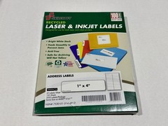 Easy Peel Address 2000 Labels White Laser 1″ x 4″ – 100 sheets – Skilcraft