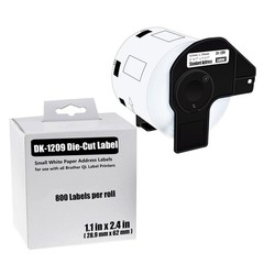 1 Roll 28.9mm x 62mm DK-1209 Small Address 800 Labels for Brother QL Printer