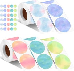 2500 Pcs 2 Inch Round Thermal Sticker Labels Self Adhesive Printing Labels for