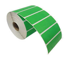 Direct Thermal Zebra Labels- 3×1 Green Colored 1300 Labels per roll, 1-8 Rolls