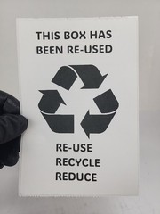 Lot of 50 Ebay Seller Large 4″ x 6″ Re-Use Recycle Reduce Cover-up Sticker Label