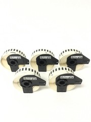 Lot Of 12 Brother DK-2214 White Paper Shipping Labels , 12MM, FREE SHIPPING