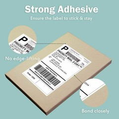 1000 Half Self Shipping Labels 8.5″x5.5″ Blank Self Adhesive Sticker 2 Per Sheet