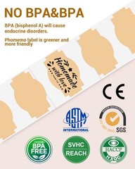 Brown Creativity Thermal Labels for Label Printer for Small Business Supplies…
