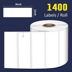 3″ x 1″ Direct Thermal Label, Permanent Adhesive Barcode Shipping Labels & Co…