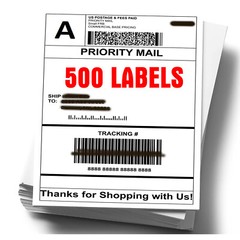 4 x 6 Fanfold / Roll Thermal Shipping Labels Paper for Zebra & Rollo Printers