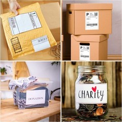 200-1000 Shipping Labels 8.5×5.5 Half Sheet Self Adhesive Mailing 2 Per Sheet