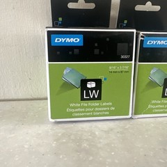 2x DYMO 30327 File Folder Labels – 1 New, 1 Partial – Genuine