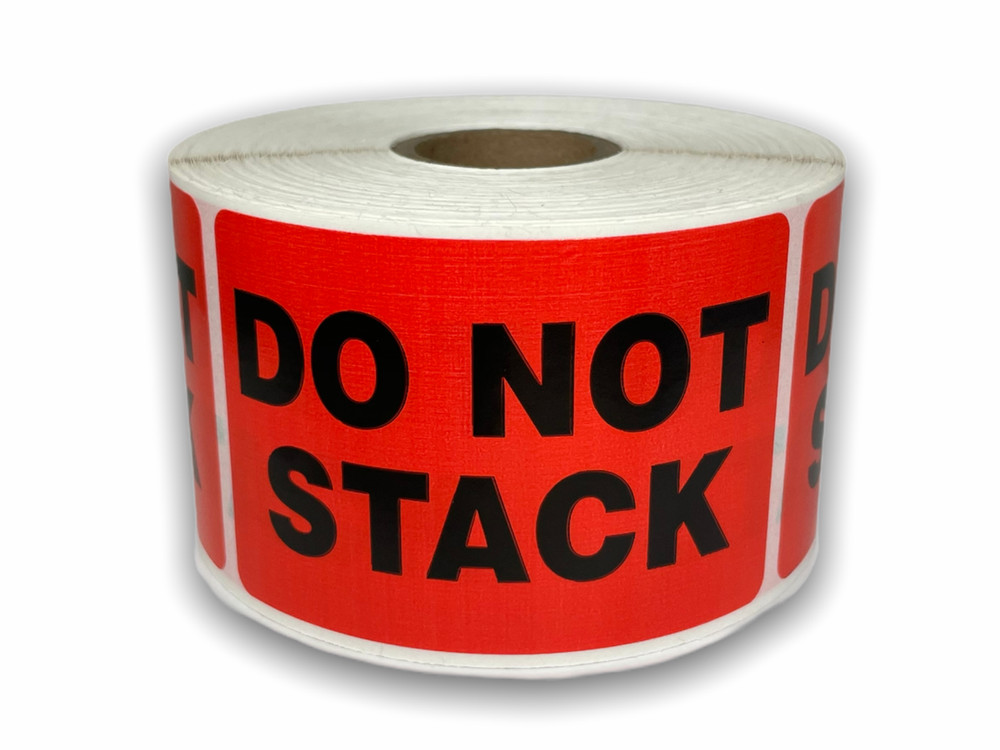 2×3, DO NOT STACK, 500 labels per roll, 1-40 RLS