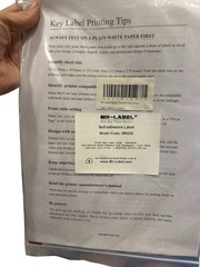 Mr Label 136 labels (25 sheets) Adhesive 23.5 X 15 Mm Sheetsize A4 210 X 297mm