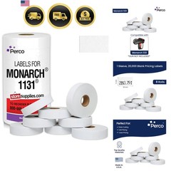 Pricing Labels for Monarch 1131 White – 20,000 Labels w/ 8 Rolls Value Pack, …