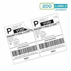 Shipping Labels, Easily Peel Off Than Ordinary Half Sheet Labels, 8.5 x 5.5 Inch