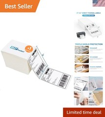Ultra-Durable 4×6 Direct Thermal Labels – 500 per Stack for Seamless Usage