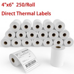 2-40 Rolls Direct Thermal Shipping Labels 4×6 250 Per Roll for Zebra Eltron 2844