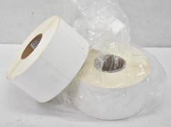 Lot of 2 Rolls Labels Direct Thermal White 3-1/4″ x 3-3/4″ Adhesives Bulk
