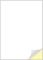1 Label per Sheet, 25 A4 Sheets, Printable White Sticker Paper Labels for Laser/