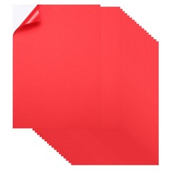 Printable Sticker Paper 25 Sheets 8″x12″ A4 Self Adhesive Red
