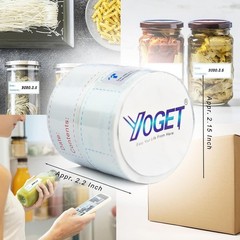 1×3 Inch Food Storage Labels (300pcs) – Waterproof & Easy Clean, Dual Colors