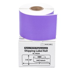 DYMO LW 30256 COLOR Direct Thermal LAVENDER Shipping Labels – (1) Roll of 300