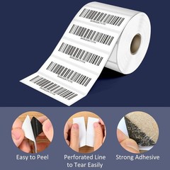 3″ x 1″ Direct Thermal Label, Permanent Adhesive Barcode Shipping Labels & Co…