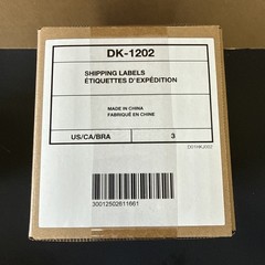 Lot of 3 New Genuine Brother DK-1202 White Paper Shipping Labels-FREE SHIPPING