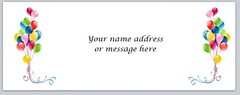 Personalized Address Labels Colorful Balloons Birthday Buy 3 Get 1 Free (bo 301)