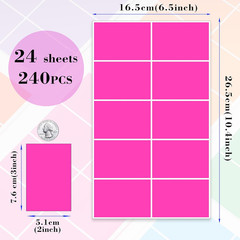 Colored Labels Stickers 3 x 2 Inch Rectangular Moving Labels 8 Colors Large Colo
