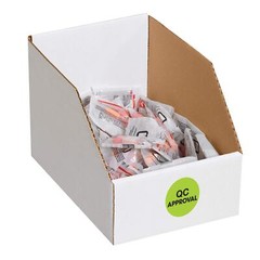 Tape Logic 1′ Circle Label ‘QC Approval’ Fluorescent Green Roll of 500 Sticke…