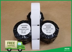 8 Address Rolls White Compatible 4XL(Dymo) Printers TURBO 30330 File Folder Tag