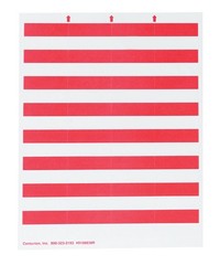 250-Pack CENTURION Red Bin Tag Labels Laser Printer