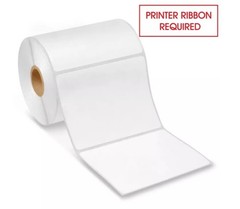 NWT. 6 rolls Zebra Z-Perform 2000D Direct Thermal Labels. Size: 4″x 3″