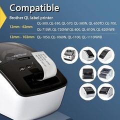 BETCKEY – Compatible Continuous Labels Replacement for Brother DK-2205 (2.4 in x