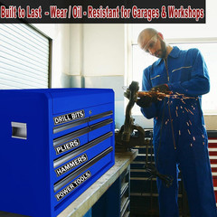 Magnetic Toolbox Labels Pack 12 Reusable Steel Drawer Cabinet Organizer