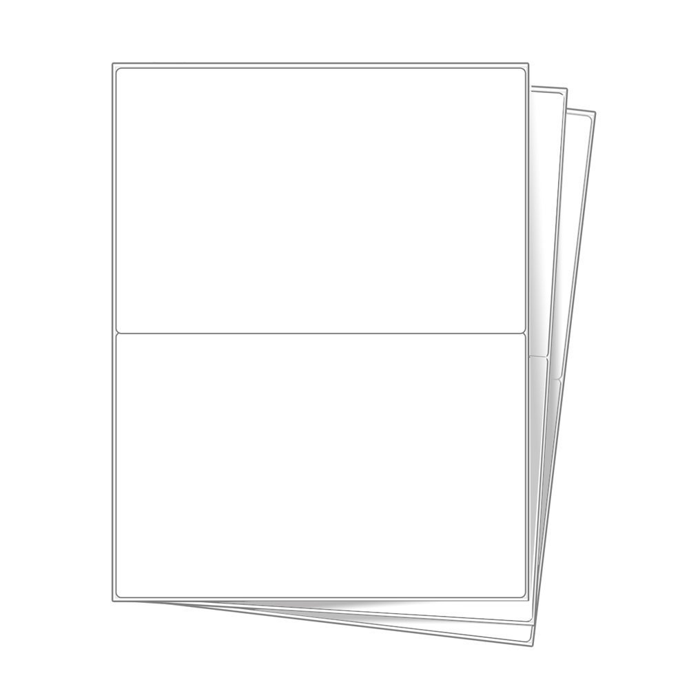 Round Corner 1000 Shipping Labels 8.5×5.5 Half Sheet Self Adhesive Labels Paper