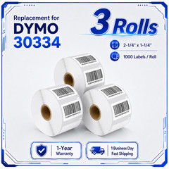30334 2-1/4″ x 1-1/4″ Multipurpose Barcode Labels Use with DYMO LW 450 3Rolls