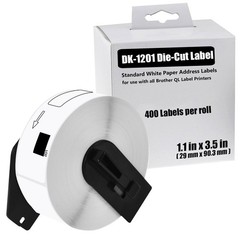 5 x DK-1201 DK1201 Address Labels 1.14″ x 3.5″ for Brother with Cartridge Frame