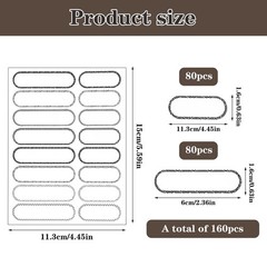 160 Waterproof Name Stickers – Easy Peel Self-Laminating Labels for Kids &