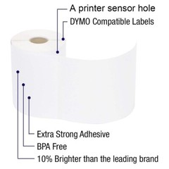 6 Rolls 1320 Labels 4×6 Thermal Shipping Label 220/Roll Dymo 4XL 1744907 USPS
