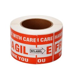 8 Rolls Fragile Stickers 3×5 HANDLE WITH CARE Warning Shipping labels – 500/Roll