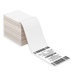 240000 Labels 4″x6″ Fanfold Thermal Transfer Labels White 2000 Labels/Stack