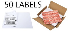Half Sheet Shipping Label 8.5″ x 5.5″ Strong Adhesive Laser Ink Printer Brother