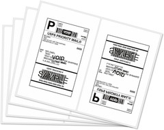 Half Sheet Laser & Inkjet – Rounded Corner Shipping Address Labels – 5-1/2″ X 8-