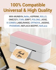 Brown Creativity Thermal Labels for Label Printer for Small Business Supplies…