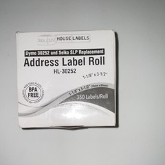 House Labels HL-30252 Address Labels 1-1/8″ x 3-1/2″ 350/Roll
