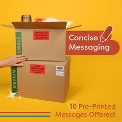 500 Pcs 3×5 Inch Caution Heavy Sticker Shipping Pallet Labels for Shipping