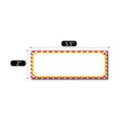 Big Magnetic Dry Erase Labels Name Plates White Board 32 Labels 8 Colors,5.5″…