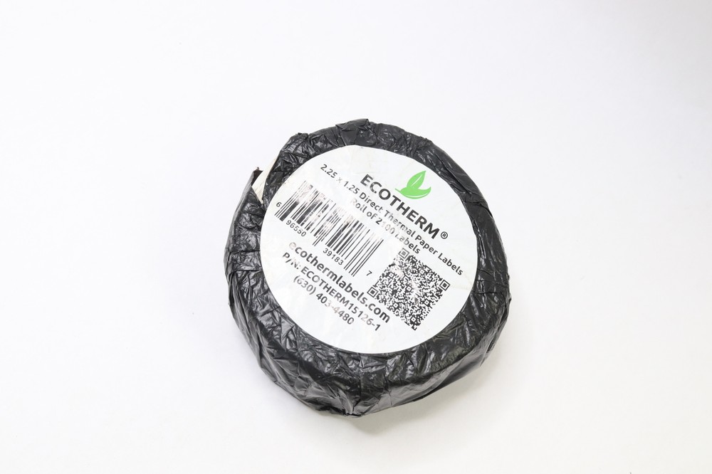 Ecotherm Direct Thermal Paper Roll of 2100 Labels 2.25″ x 1.25″ ECOTHERM15126-1