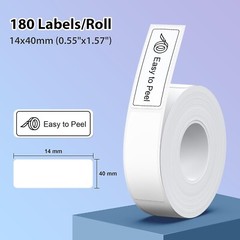 P21 Label Maker Tape Black on Clear 14x40mm (0.55″x1.57″), Adapted NELKO P21 …