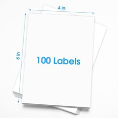 4×6 Inch Shipping Address Labels 100 Pcs for Inkjet Laser Printer